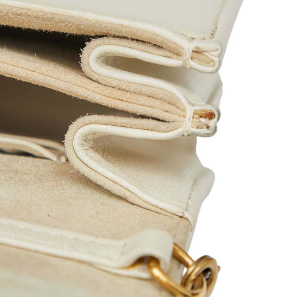 CHRISTIAN DIOR White Leather Shoulder Bag - Picture 10 of 13